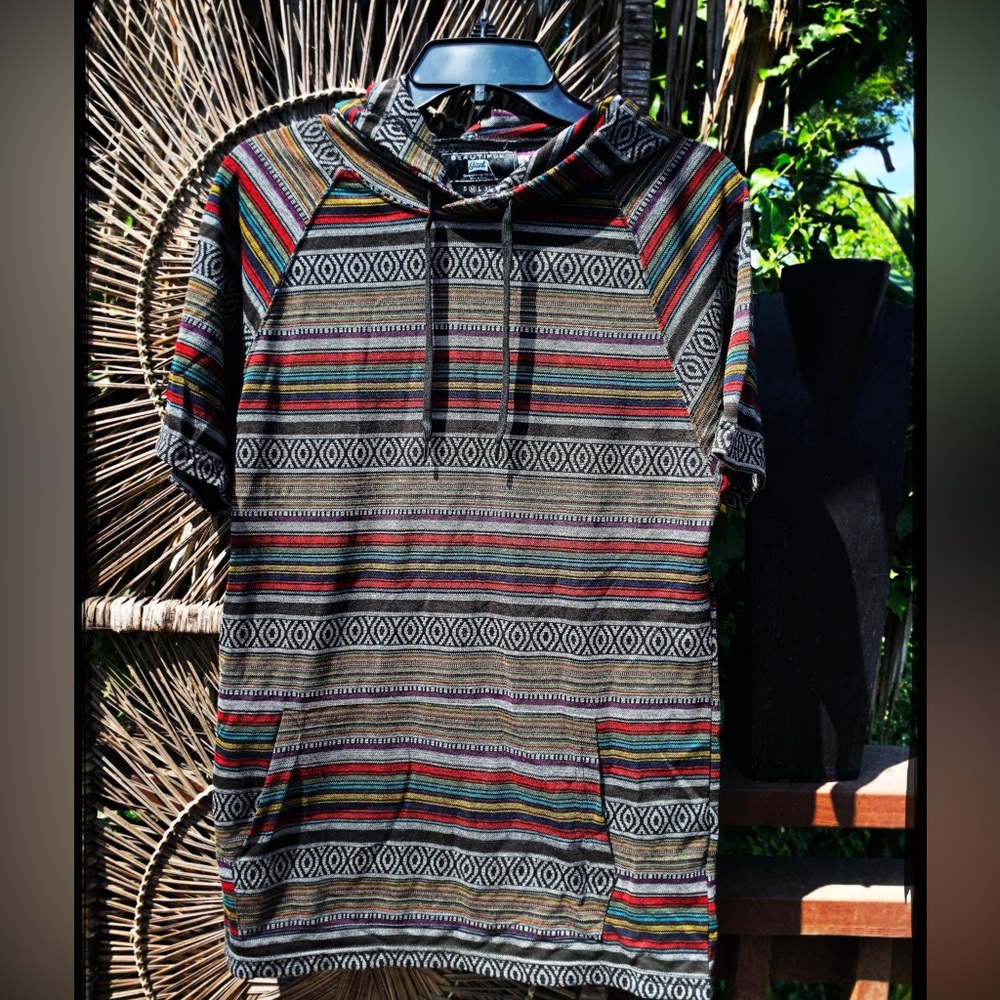 Boys Pullover, thin hoodie, Mexican textile print